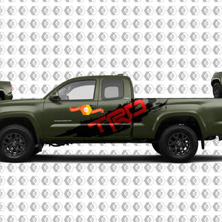 Pair TRD Sport PRO Off Road Splash 2 colors for Tacoma Side Vinyl Stickers Decal fit to Toyota Tacoma Tundra
