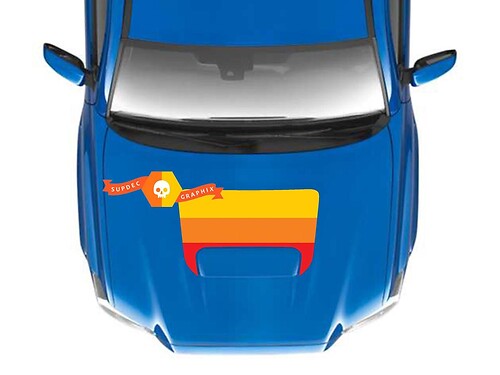Retro Style Hood Vinyl Decal Sticker for Toyota Tacoma 2016-2020_1