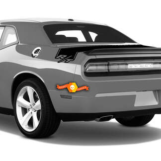 Dodge Challenger RT Trunk Stripes Rear Decal Sticker Vinyl Graphics
