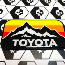 New Toyota Mountains Vintage Colors Badge Emblem Domed Sticker Decal with High Impact Polystyrene
 3
