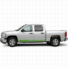 Custom Text Frame Door & Rocker Panel Vinyl Stripes for Chevrolet Silverado 1500 GMT900 2007-2013_6