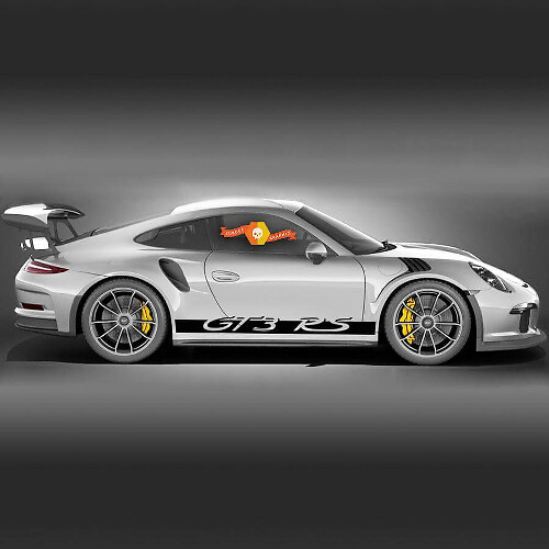 GT3 RS Straight Stripes Side Vinyl Decal Sticker for Porsche 911