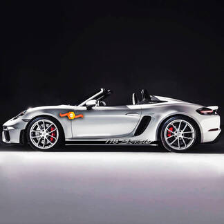 Porsche 718 Boxster Side Stripes Kit Decal Sticker
