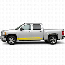Parallel Contour Door & Rocker Panel Vinyl Stripes for Chevrolet Silverado 1500 GMT900 2007-2013_3