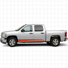 Parallel Contour Door & Rocker Panel Vinyl Stripes for Chevrolet Silverado 1500 GMT900 2007-2013_4
