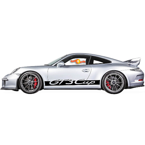 GT3 Cup Style Rocker Panel Stripes Vinyl Decal for Porsche 911