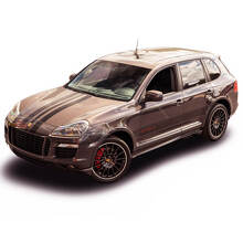Porsche Design Edition Hood & Side Stripes Vinyl Decal Kit for Porsche Cayenne_2