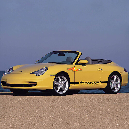Porsche Carrera 4 Rocker Panel  Racing Side Stripes Decal Sticker
