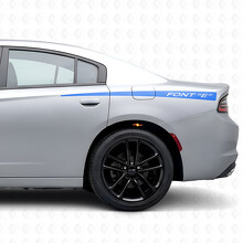 Thin Stripes with Custom Text Side Vinyl Decal Sticker for Dodge Charger 2015-2026_2