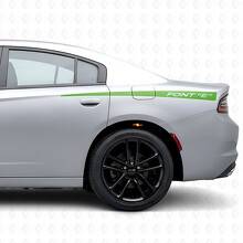 Thin Stripes with Custom Text Side Vinyl Decal Sticker for Dodge Charger 2015-2026_3