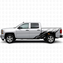 Jagged Bedside Vinyl Stripes for Chevrolet Silverado 1500 K2XX 2014-2019_2