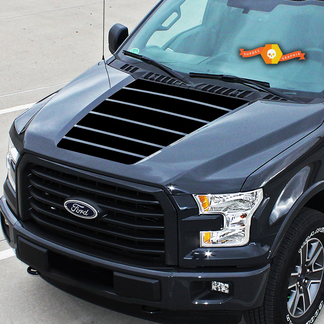 For Ford F-150 Center Hood line strobe Graphics Stripes Vinyl Decals Truck Stickers 2015 - 2020
