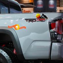 TRD Style Mountain Sunset Rear Side Vinyl Decals for Toyota Tacoma Tundra 4Runner_2