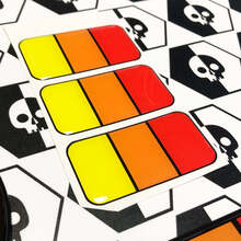 3 Stickers Decals for Toyota Tacoma 4Runner Tundra Fj Cruiser etc Vintage Colors Badge Emblem Domed Decal
 3