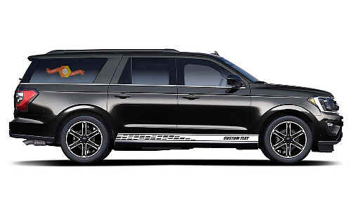 Custom Perforated Side Stripes Vinyl Decal for Musclecar Expedition
