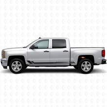 Honeycomb Door & Rocker Panel Vinyl Stripes for Chevrolet Silverado 1500 K2XX 2014-2019_2