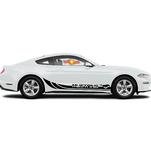 Pony Rocker Side Stripe Vinyl Decal Kit for Musclecar Musclecarmodel