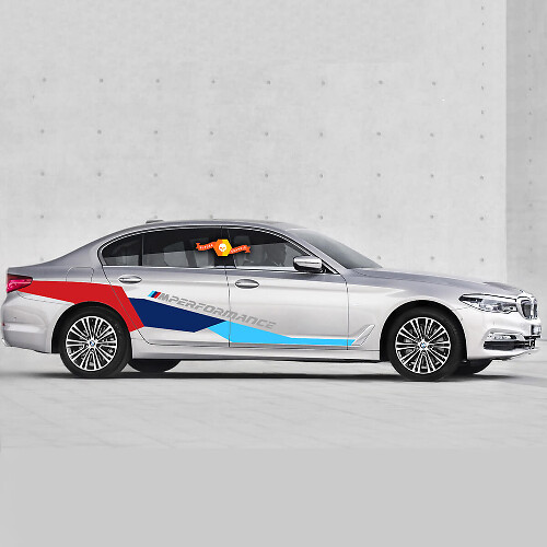 BMW M Power M Performance Huge Side New vinyl decals stickers for BMW 5 series G30 M5 F90
