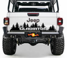Bed Tailgate Jeep Wrangler JL JLU jls jts Gladiator Rubicon Pine Trees Vinyl Sticker Decal for 2018-2021
 2