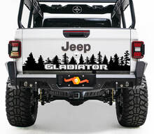 Bed Tailgate Jeep Wrangler JL JLU jls jts Gladiator Rubicon Pine Trees Vinyl Sticker Decal for 2018-2021
 3