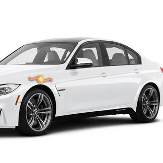 2 BMW M Performance Set Of Side Stripes For M3 Series F80

