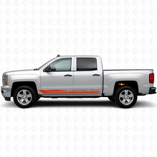 Custom Text Frame Door & Rocker Panel Vinyl Stripes for Chevrolet Silverado 1500 K2XX 2014-2019_4