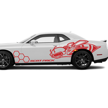 Kit of Sides Scat Pack Honeycomb Bee decals Vinyl Graphics Super Bee Sticker for Dodge Challenger
 3