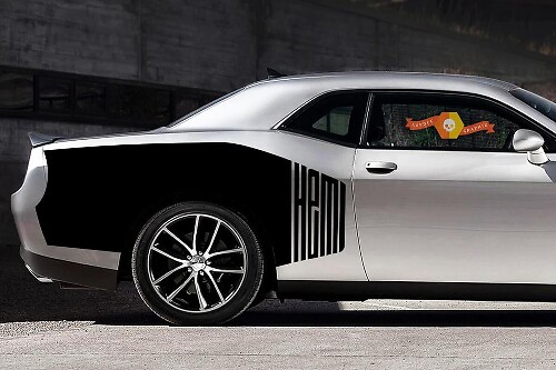 Billboard Hemi Style Side Vinyl Decal Kit for Dodge Challenger 2009-2015