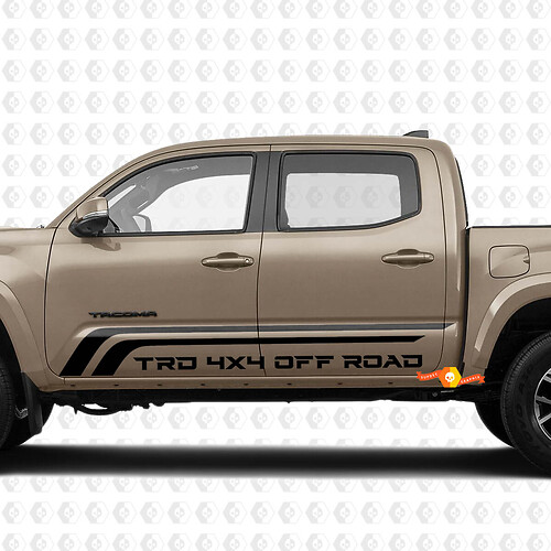 Pair Stripes for Tacoma TRD 4x4 Off Road Side Rocker Panel Vinyl Stickers Decal
