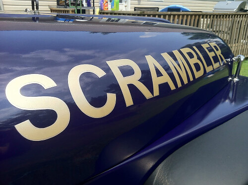 Scrambler Hood Side Vinyl Decal Set for Jeep Wrangler