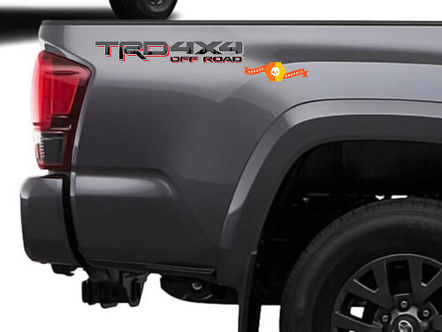 TRD 4x4 Off Road Sequoia Forest Bedside Vinyl Decal Sticker for Toyota Tundra