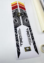 Topographic Map Vintage Style Rear Side Vinyl Stickers Decal For Toyota Tacoma 2005–2020 2