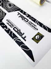 Topographic Map Vintage Style Rear Side Vinyl Stickers Decal For Toyota Tacoma 2005–2020 3