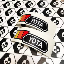 Pair TRD YOTA Vintage Sunset Retro Old Style Vinyl Stickers Decal fit to Toyota Tacoma
 2