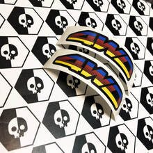 Pair 4WD TEQ Vintage Sunset Retro Old Style Vinyl Stickers Decal fit to Toyota 4Runner Tacoma FJ Cruiser
 2