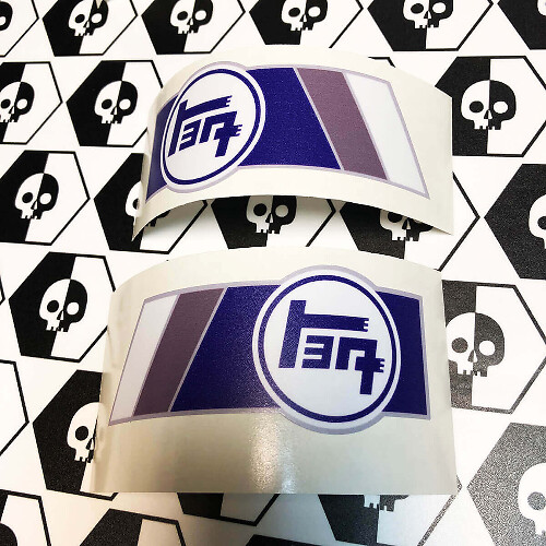 TEQ Vintage Retro Vinyl Decal Pair for Toyota 4Runner Tacoma FJ Cruiser
