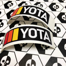 2 TRD YOTA Vintage Sunset Retro Old Style Vinyl Stickers Decal fit to Toyota 4Runner Tacoma FJ Cruiser
 2
