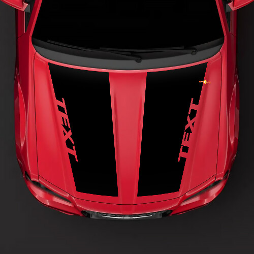 Chrysler 300C HEMI style hood Sticker Decal top blackout pre-cut
