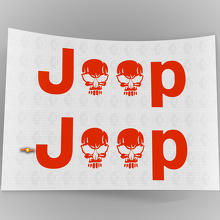 Jeep Skull Side Vinyl Decals Set for Jeep Wrangler Rubicon _3