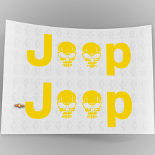 Jeep Skull Side Vinyl Decals Set for Jeep Wrangler Rubicon _5