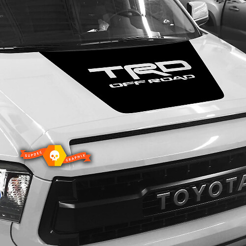 TRD Off Road Blackout Style Hood Vinyl Decal for Toyota Tundra 2014-2019