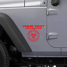 Custom Zombie Outbreak Response Team Vinyl Decal Kit for Jeep Wrangler Unlimited_3