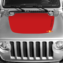 Jeep Wrangler and Gladiator Hood Sticker Decal, easy graphic
 2