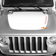 Jeep Wrangler and Gladiator Hood Sticker Decal, easy graphic
 3