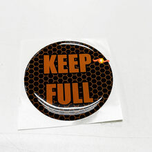 Keep Full Honeycomb Orange Door Insert emblem domed Sticker Decal for Challenger Dodge
 2