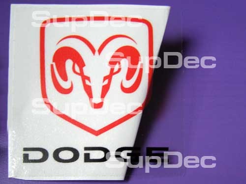 Dodge ram head emblem decal sticker transparency