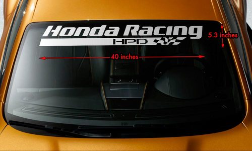 Honda Racing HPD Windshield Banner Vinyl Long Lasting Decal Sticker 40