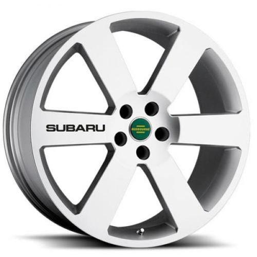 4 Subaru Black Wheels Decal Sticker Emblem Impreza Outback WRX STI