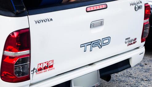 REAR STICKERS DECALS TRD HKS Power and sports FOR TOYOTA HILUX VIGO CHAMP 2005-2014