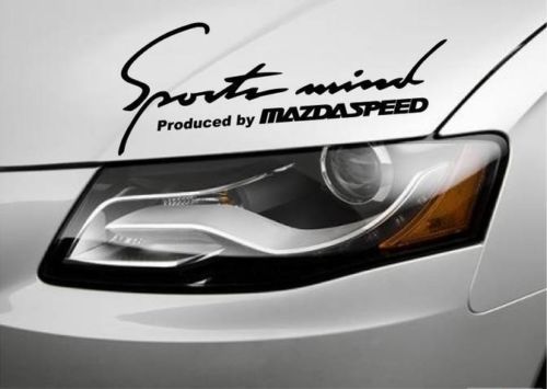 2 Sports Mind Produced by MAZDASPEED 3 5 6 RX8 Mazda Decal stick